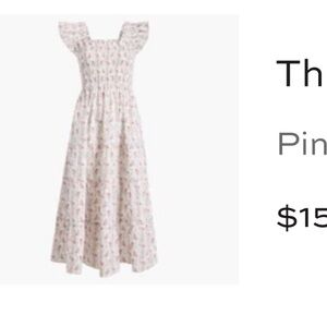 Hill House Ellie Nap Dress - Pink Vine Stripe